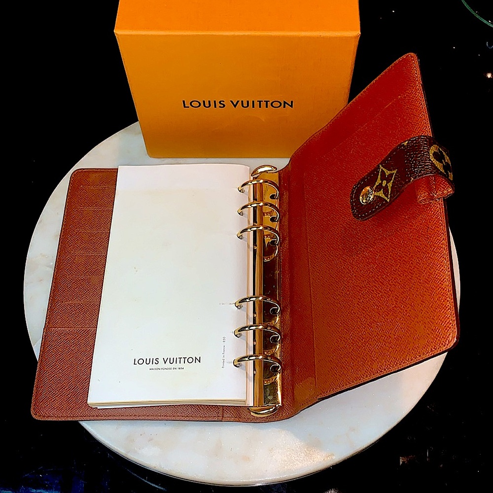 LOUIS VUITTON MONOGRAM AGENDA MM VINTAGE DAY PLANNER - Picture 9 of 14